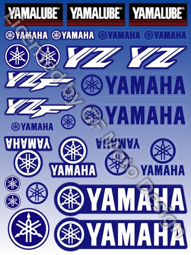Yamalube motocross decals set - motocross,